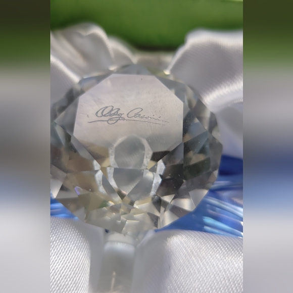 Oleg Cassini Blue Vintage Crystal Dragonfly, 4"x3.5"x1.5" - Picture 7 of 15